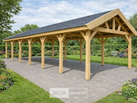 Zadeldak douglas, afm 1220x400x325cm bxdxh in cm - afbeelding 1 van  9