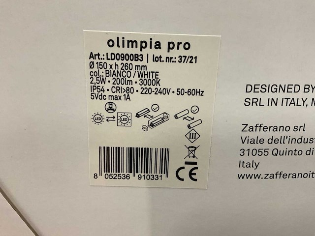 Zafferano olimpia pro tafellamp - afbeelding 3 van  5