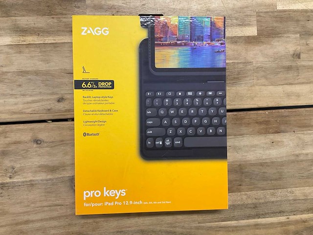 Zagg pro keys toetesenbord voor ipad pro 12.9 inch - afbeelding 1 van  2