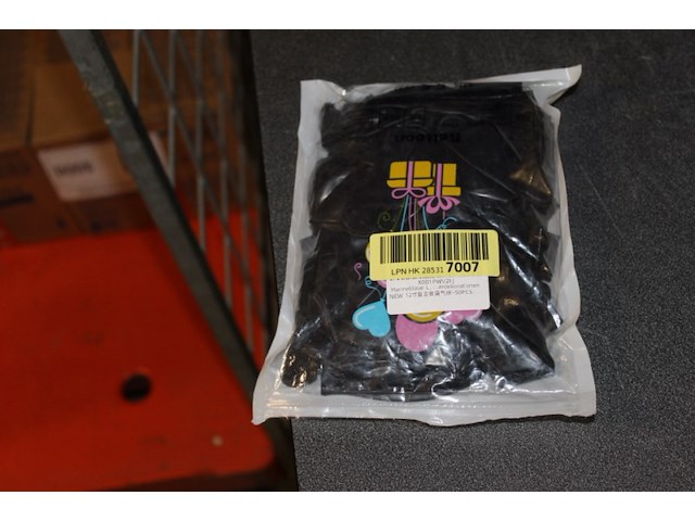 Zak balonnen zwart 1x in ds t - afbeelding 1 van  3