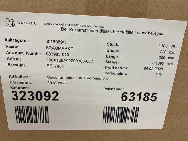 Zak met gesealde randen, gemaakt van composietfolie (5500x) - afbeelding 6 van  6