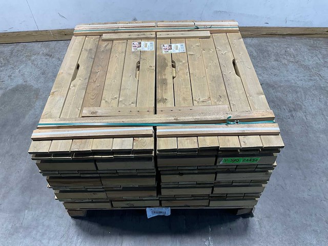 Zandbak met deksel en zitbank 120x120 cm (16x) - afbeelding 1 van  2