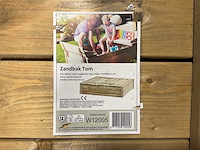 Zandbak met deksel en zitbank 120x120 cm (24x) - afbeelding 3 van  3