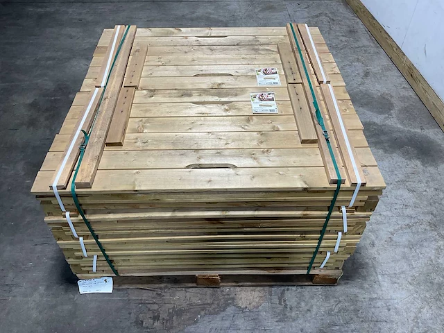 Zandbak met deksel en zitbank 120x120 cm (24x) - afbeelding 3 van  9