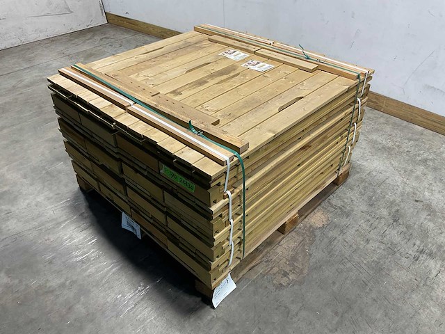 Zandbak met deksel en zitbank 120x120 cm (8x) - afbeelding 1 van  1
