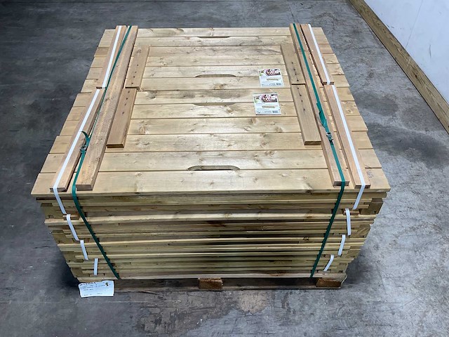 Zandbak met deksel en zitbank 120x120 cm (8x) - afbeelding 3 van  9