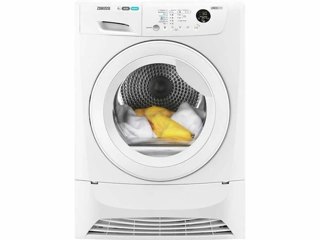 Zanussi - lindo 300 xxl - zdc8203w 8 kg - wasdroger - afbeelding 1 van  9
