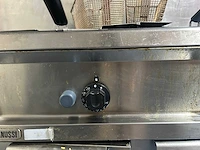 Zanussi - professionele dubbele rvs friteuse met 2 afzonderlijke frituurbakken, 4 frituurmanden en onderkast - afbeelding 3 van  9