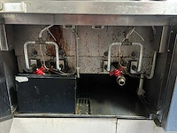 Zanussi - professionele dubbele rvs friteuse met 2 afzonderlijke frituurbakken, 4 frituurmanden en onderkast - afbeelding 5 van  9