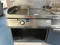 Zanussi - professionele rvs elektrische bakplaat met open onderstel