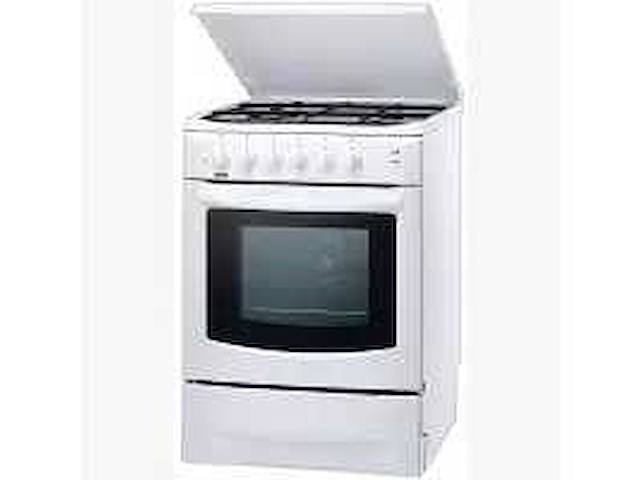 Zanussi - vrijstaand, gemengd elektro-gasfornuis - zcm 6601 w - fornuis - afbeelding 1 van  2