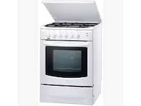 Zanussi - vrijstaand, gemengd elektro-gasfornuis - zcm 6601 w - fornuis - afbeelding 1 van  2