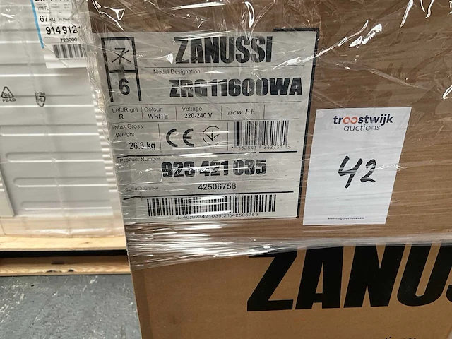 Zanussi - vrijstaande koelkast - zrg11600wa - koelkast - afbeelding 3 van  7