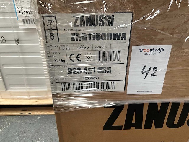 Zanussi - vrijstaande koelkast - zrg11600wa - koelkast - afbeelding 2 van  2