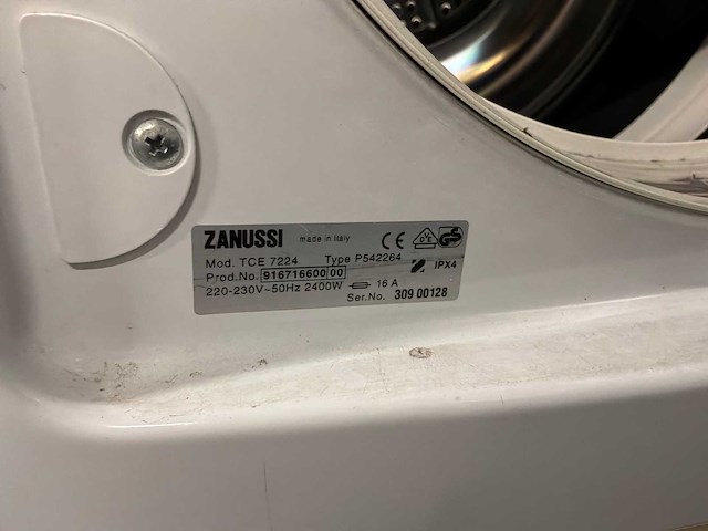 Zanussi tc 7224 wasdroger - afbeelding 3 van  3