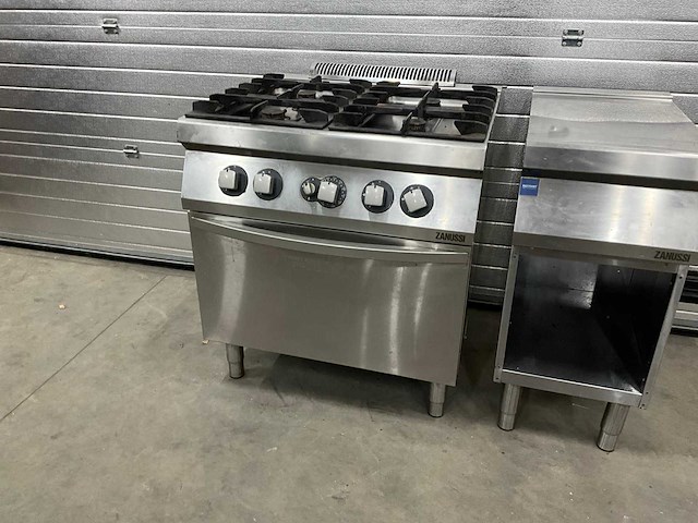Zanussi z7gcgh4 gasfornuis met oven - afbeelding 1 van  8