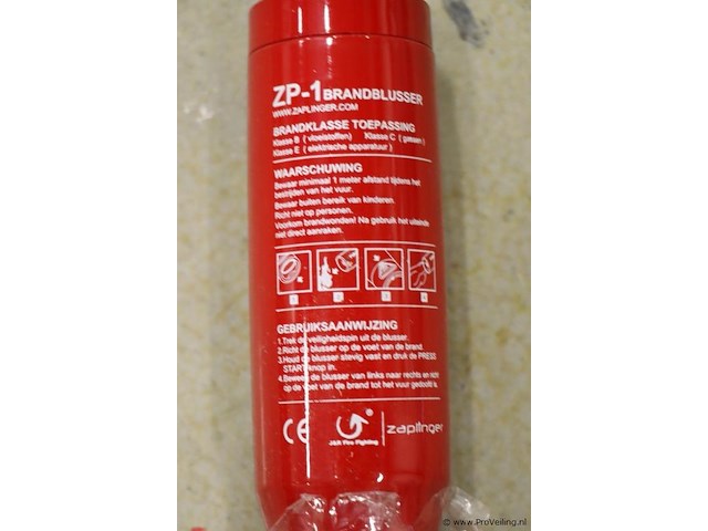 Zaplinger draagbare brandblusser zp-1 - afbeelding 2 van  2
