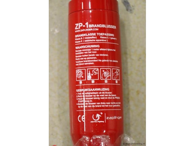 Zaplinger draagbare brandblusser zp-1 - afbeelding 2 van  2