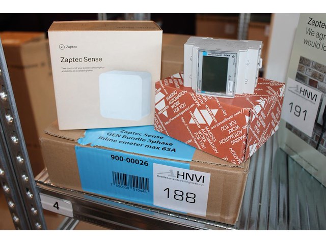 Zaptec sense gen bundle 3-fase inline e-meter. maximaal 65a. - afbeelding 1 van  2