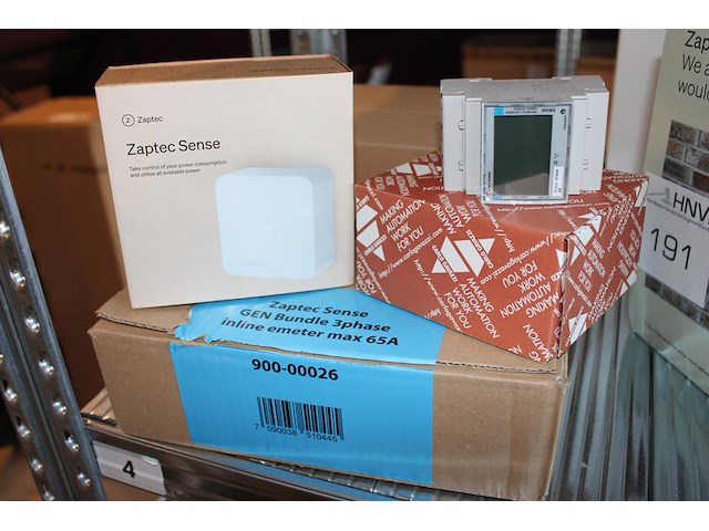 Zaptec sense gen bundle 3-fase inline e-meter. maximaal 65a. - afbeelding 1 van  2
