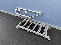 Zarges - aluminium dubbelzijdige oploop trap - afbeelding 4 van  4