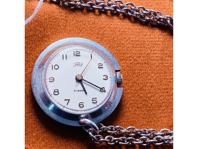 Zaria soviet pendant horloge - vintage russisch horloge - afbeelding 2 van  3