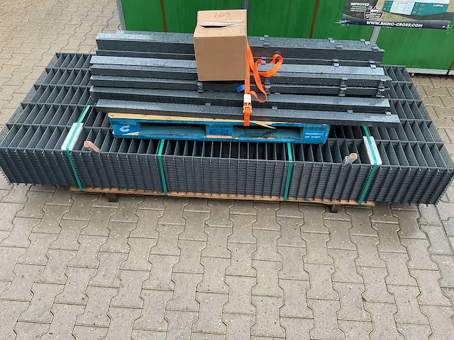 Zaunscout 1,03x2,5m dubbelstaaf hekwerk 75 meter - afbeelding 4 van  12
