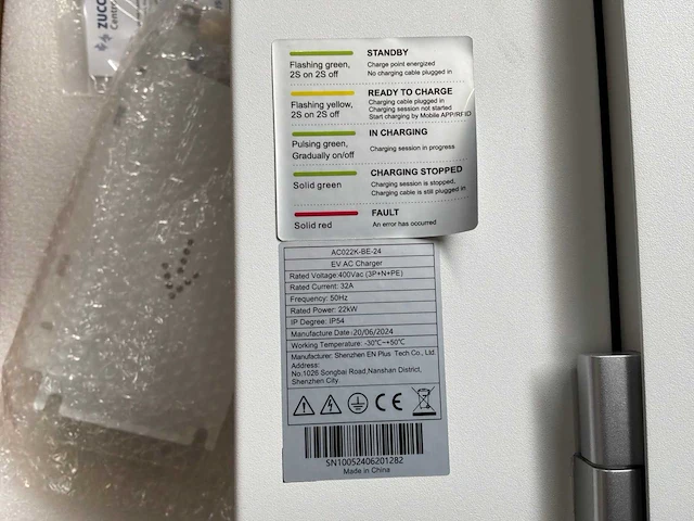 Zcs azzurro ac022k-be-24 laadstation - afbeelding 8 van  8