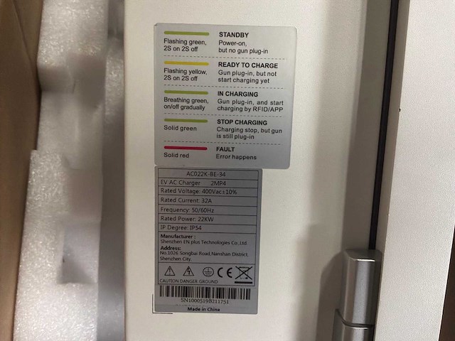 Zcs azzurro ac022k-be-34 ev ac wallbox - afbeelding 3 van  3