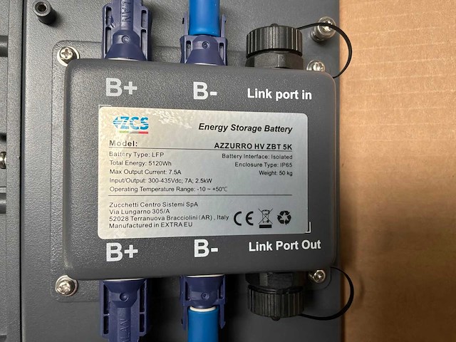 Zcs azzurro hv zbt 5k batterijopslag behuizing - afbeelding 5 van  5