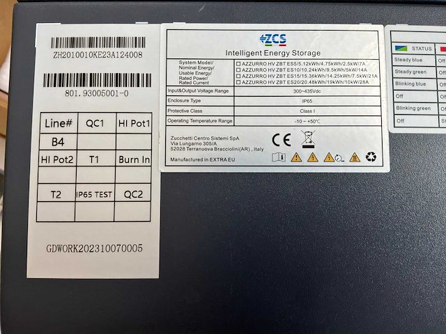 Zcs azzurro hv zbt batterijopslag behuizing - afbeelding 5 van  5