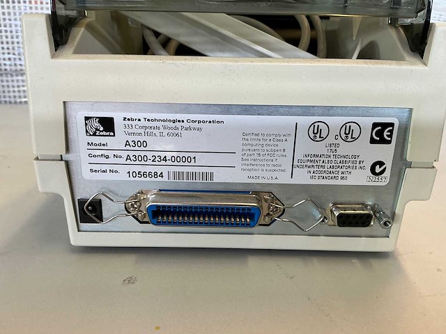 Zebra - a300 - labelprinter (2x) - afbeelding 4 van  4