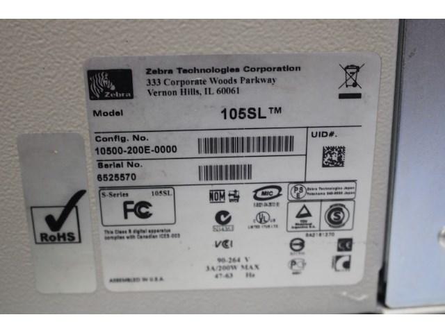 Zebra 105sl labelprinter - afbeelding 3 van  11