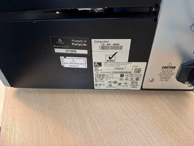 Zebra 170xi4 300 dpi industriële thermische labelprinter - afbeelding 4 van  4