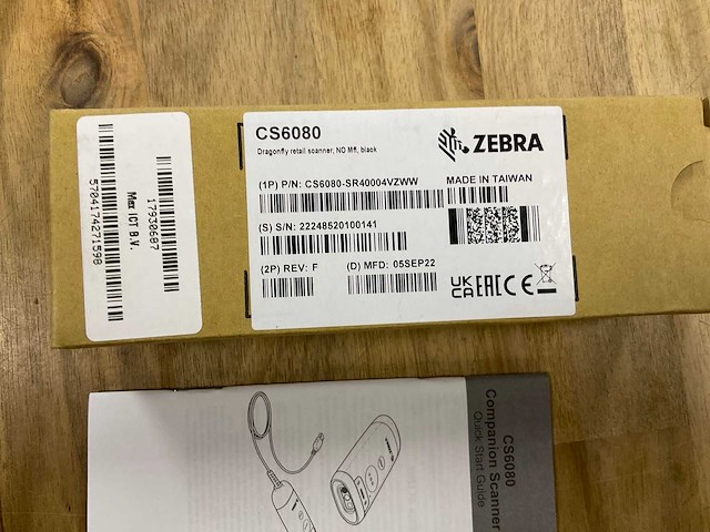 Zebra cs 6080 companion scanner - afbeelding 2 van  2