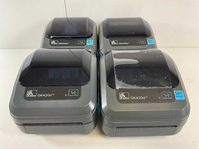 Zebra (gk420d) epl/zpl thermal label printers (4x) - afbeelding 1 van  9