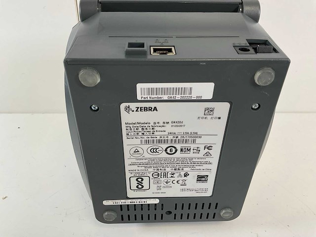 Zebra (gk420d) epl/zpl thermal label printers (4x) - afbeelding 9 van  9