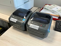 Zebra gk420d labelprinter (2x) - afbeelding 1 van  3