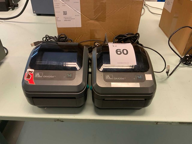 Zebra gk420d labelprinter (2x) - afbeelding 3 van  9