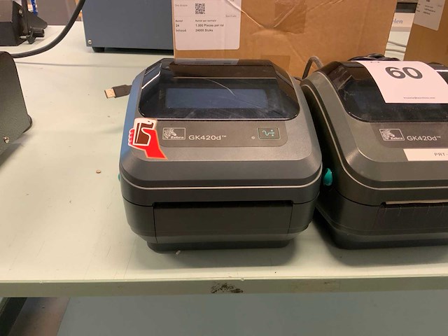 Zebra gk420d labelprinter (2x) - afbeelding 5 van  9