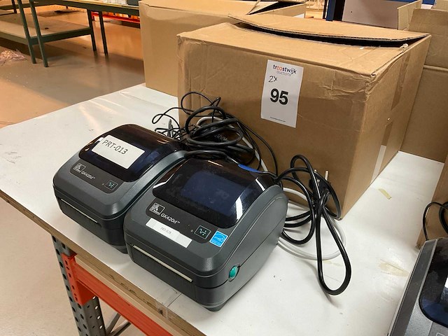 Zebra gk420d labelprinter (2x) - afbeelding 2 van  6