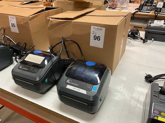 Zebra gk420d labelprinter (2x) - afbeelding 2 van  6