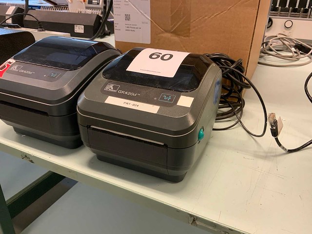 Zebra gk420d labelprinter (2x) - afbeelding 3 van  5