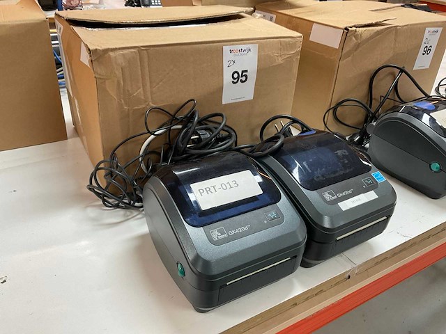 Zebra gk420d labelprinter (2x) - afbeelding 1 van  6