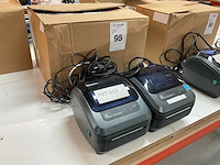 Zebra gk420d labelprinter (2x) - afbeelding 1 van  6