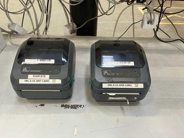 Zebra gk420d labelprinter (6x) - afbeelding 7 van  9