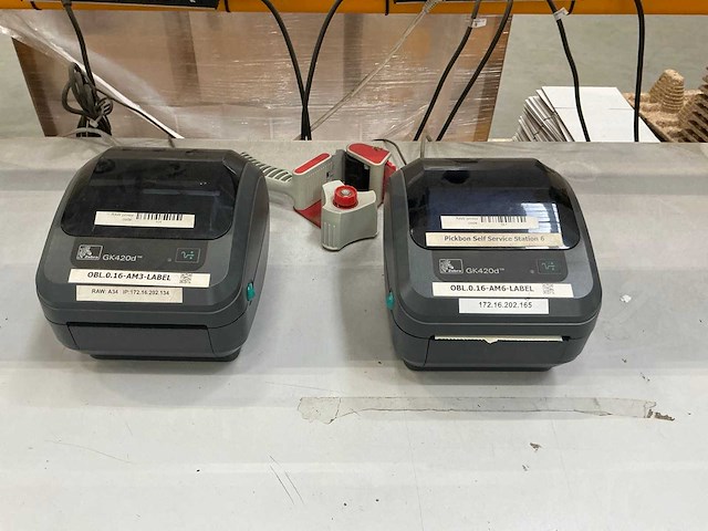 Zebra gk420d labelprinter (6x) - afbeelding 9 van  9