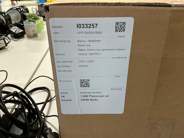 Zebra gk420d labelprinter met labels - afbeelding 2 van  2