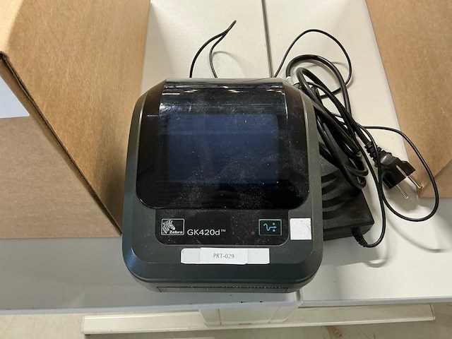 Zebra gk420d labelprinter met labels - afbeelding 2 van  4