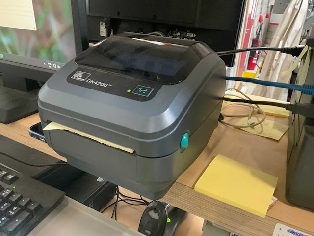 Zebra gk420d labelprinter - afbeelding 2 van  4